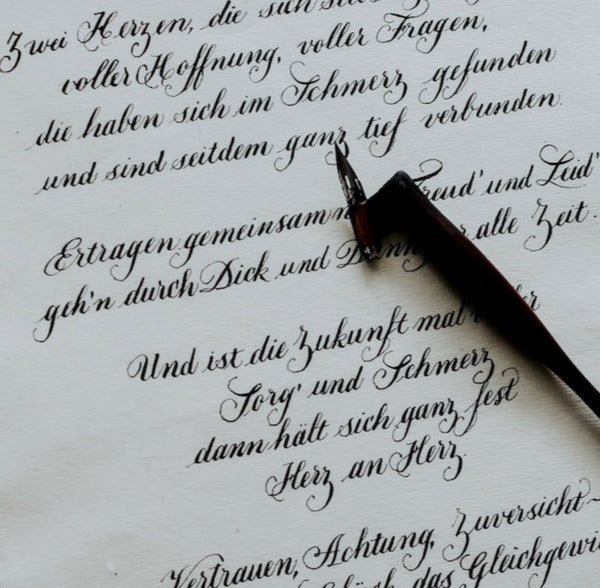 Spitzfederkalligrafie Copperplate/Englische Schreibschrift / Teil 1