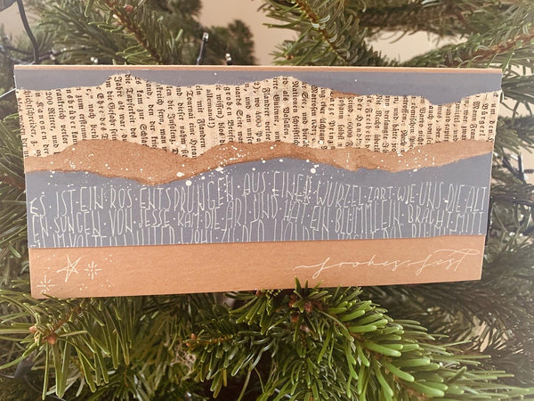 Weihnachtliches - Aquarell trifft Schrift