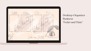 Desktop-Organizer Business - Feder und Tinte